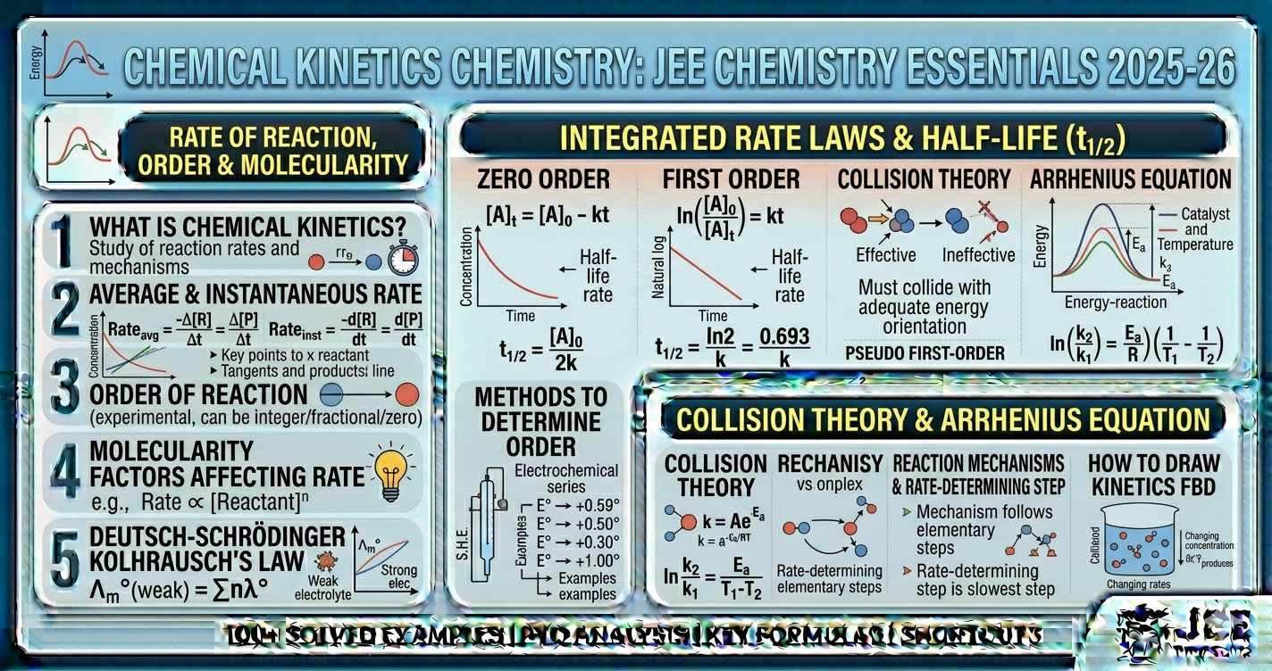 Chemical Kinetics JEE notes, Formulas, PYQs